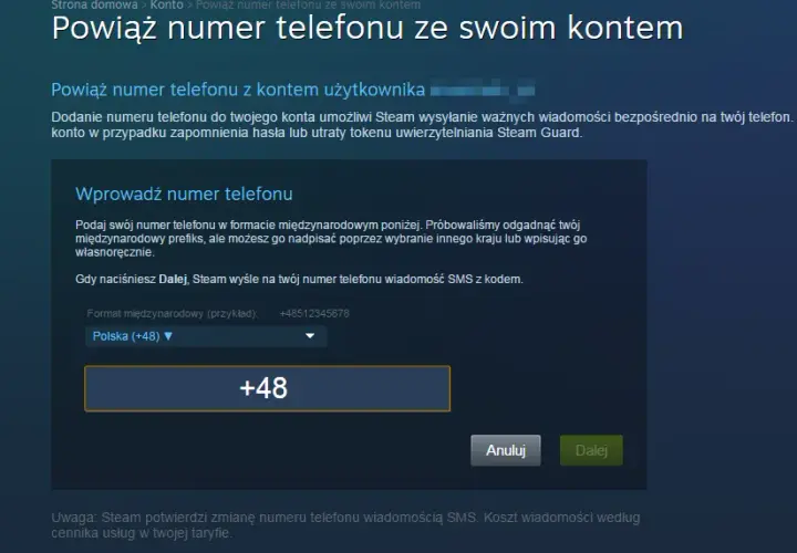 Jak dodać numer telefonu do Steam i zabezpieczyć swoje konto przed utratą