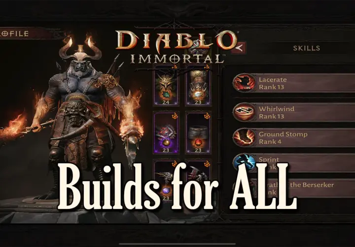 Diablo Immortal: Najlepsze buildy dla wszystkich klas postaci w Sezonie 20
