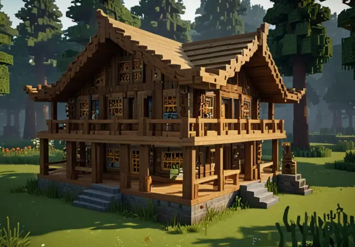 Jak zbudować imponujący dom z drewna w świecie Minecraft? Rady