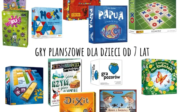 Najlepsze gry planszowe dla 7 latka, które rozweselą i uczą