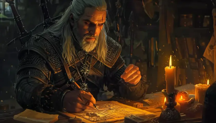 Geralt z Rivii - odc. 7 krzyżówki wiedźmińskiej. Rozwiąż i sprawdź