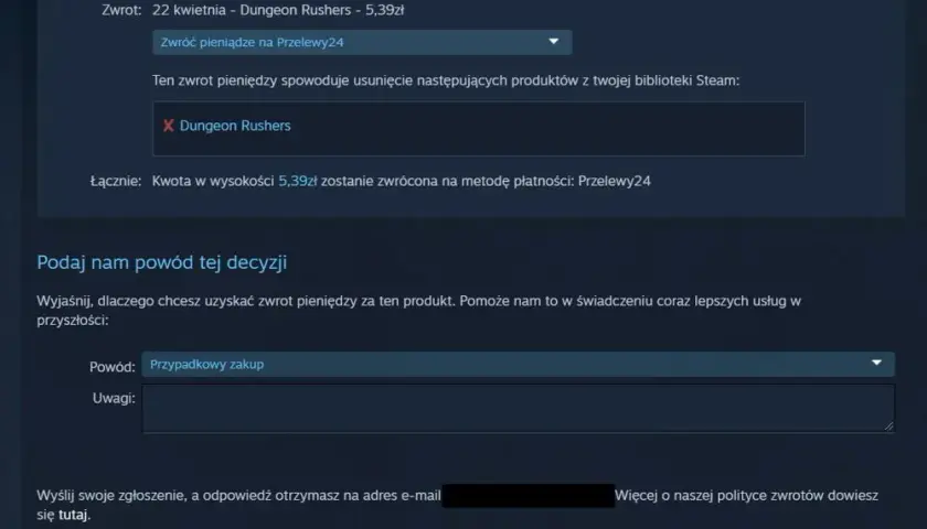 Ile dokładnie trwa zwrot pieniędzy na Steam? Sprawdź, czego się spodziewać
