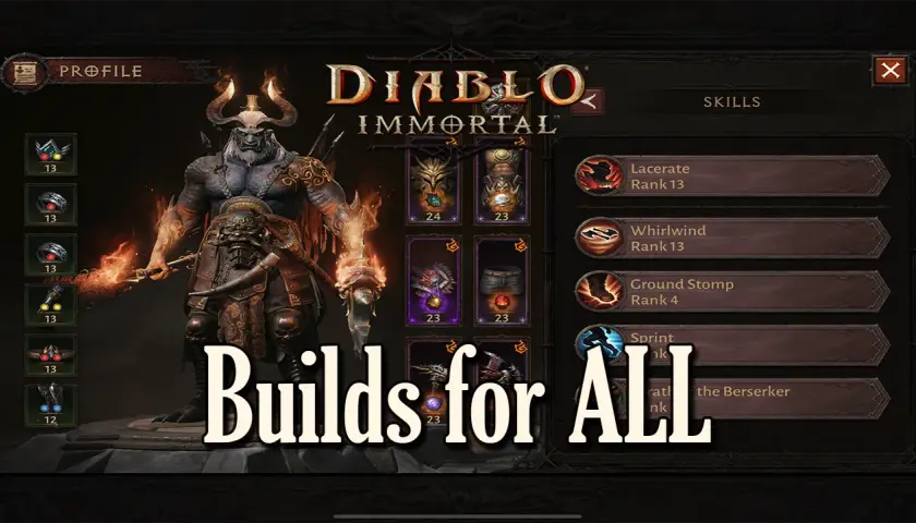 Diablo Immortal: Najlepsze buildy dla wszystkich klas postaci w Sezonie 20