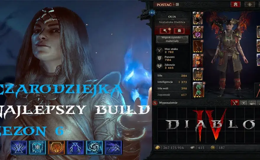 Czarodziejka w Diablo 4 - umiejętności i build przetrwania