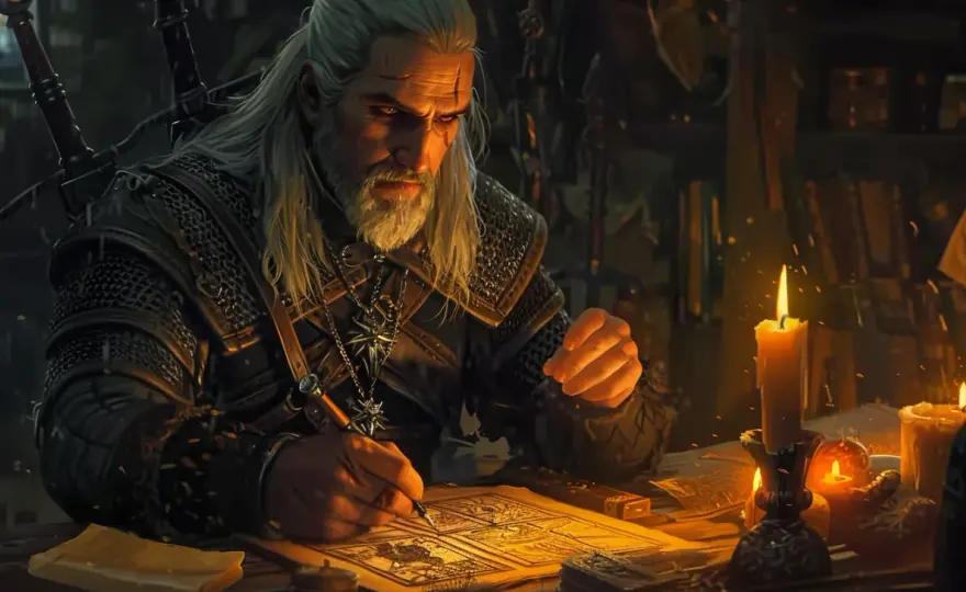 Geralt z Rivii - odc. 7 krzyżówki wiedźmińskiej. Rozwiąż i sprawdź