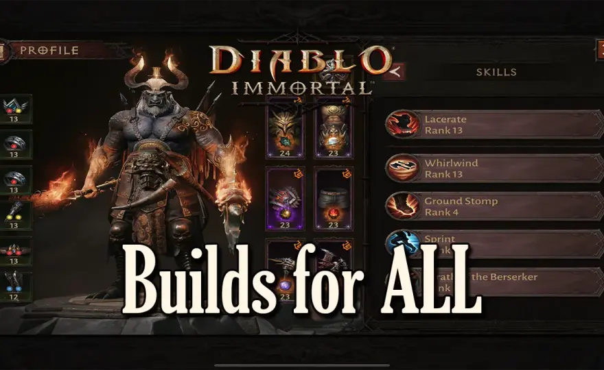 Diablo Immortal: Najlepsze buildy dla wszystkich klas postaci w Sezonie 20